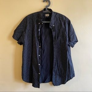 J. Crew Patterned Short Sleeve Button Down